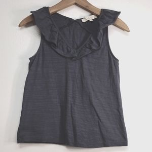 Loft Tank with Ruffled Neckline Size XSP